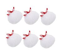 VICASKY 6pcs Soft Fluffy Makeup Pads Powder Applicators Ball Shape for Gentle Skin Care Loose Powder Face Makeup