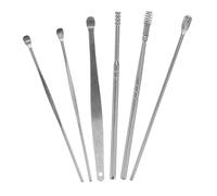 VICASKY 6pcs Spiral Ear Wax Remover Set Durable Stainless Steel Ear Cleaning Tools with Storage Box for Safe and Efficient Wax Removal at Home