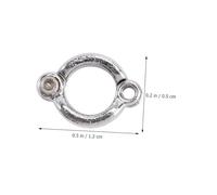 VICASKY 6pcs Stainless Steel Parrot Foot Rings Bird Leg Rings with Smooth Surface Rust-resistant U-shaped Foot Chain for Parrots and Birds Comfortable Fit