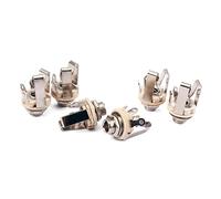 VICASKY 6pcs Stereo Guitar Jack Socket Connector Jack Kit for Acoustic Electric Bass Guitar Parts Accessories Stereo Output