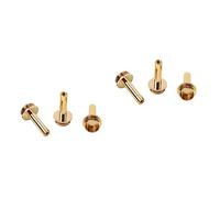 VICASKY 6pcs Trumpet Piston Key Screw Connecting Rod for Brass Instrument Repair Golden Accessory for Trumpet Maintenance Lightweight and Easy to Use