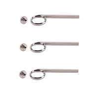 VICASKY 6pcs Trumpet Pull Slide Finger Replacement Accessory for Cornet Metal Lightweight Sturdy for Trumpet Players Silver