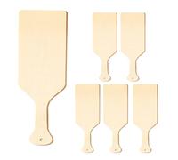 VICASKY 6pcs Unfinished Wooden Paddles for Crafts with Mini Size and Handle Design, Blank Surface for DIY Doodling, Easy to Carry Small Wood Cutting Boards for Parties and Creative