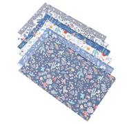 VICASKY 6pcs Vintage Fabric Cotton Fabric Bundles Printed Patterns, DIY Printing Cloth Pieces for Sewing and Patchwork, for Quilts and Bulletin Board Backdrops, Featuring Simple Design
