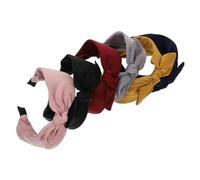 VICASKY 6pcs Wide Bowknot Headbands for Women Creative Cloth Hairbands with Soft Fabric Comfortable Fit Without Hair Damage Festival Party Hair Hoops in Multiple Colors for Daily and