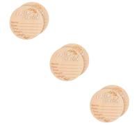 VICASKY 6pcs Wooden Monthly Birth Sign Cards Nursery Announcement Plaque for Newborns Natural Discs for Hospital and Home Use Prop for Commemorating Birth
