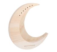 VICASKY 7-string Moon Shape Design Melodious and Bright Sounds and Rounded Edges Wooden Lyre Harp with Metal Strings DIY Unfinished Surface for Beginners