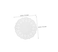 VICASKY 700PCS Lace Decorative Paper Doilies Round Disposable Food Liners for Cakes Desserts Crafts Oil Absorbent Baking Paper Placemats for Elegant Party Presentation