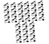 VICASKY 72pcs Mini Lapel Lavalier Microphone Mic Clip for Studio Recording Iron Clip for Tie Use