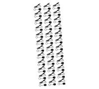 VICASKY 72pcs Studio Microphone Clip Lapel Tie Clip for Phone Asmr Mic Sponge Covers Iron for