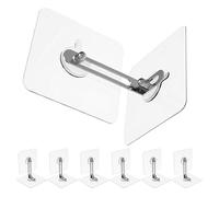 VICASKY 7pcs Furniture Wall Anchors No Drill with Self Adhesive and Easy Installation, Anti Tip Straps for Wardrobes and Shoe Racks, for Apartments and Homes Safety