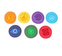 VICASKY 7pcs Handmade Meditation Sound Bowl Mats Singing Bowl Pads 10cm Buddhist Healing Music Instrument Accessories Cushion for Sound