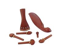 VICASKY 7pcs Jujube Wood Violin Accessories Violin Parts Tailpiece Chin Rest for Beginner Practice