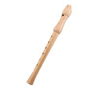 VICASKY 8-hole Wooden Clarinet Beginner Practice Recorder, Treble Vertical Flute in Beige Wood, Portable and Sturdy Design for Music Classes, Performances, and Ensembles, Suitable