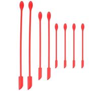 VICASKY 8 Pieces Silicone Spatula Set Multipurpose Lightweight Jar Spatulas for Makeup and Jam Jar Use Small for Cosmetics and Kitchen