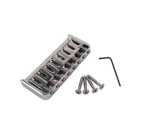 VICASKY 8-string Bass Guitar Bridge Chrome Ga818 Guitar Bridge Parts Saddle for Bass Replacement for 8-string Electric Players