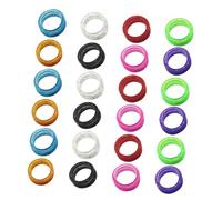 VICASKY 80pcs Large Silicone Shear Finger Rings for Dog Grooming Scissors Colorful Durable Pet Shears Thumb Grips with Enhanced Comfort and Secure Grip for Professional Haircutting