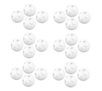 VICASKY 80pcs White Rattle Inserts for DIY Noise Maker Replacement Parts Plastic Shaking Balls for Stuffed Animals Repair and Crafting Accessories