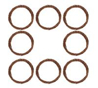 VICASKY 8pcs 30cm Natural Grapevine Wreaths Rustic Twig Wreath Base for DIY Crafts, Christmas and Wedding Decorations, Rattan Vine Hoop Frame for Home and Party Accents