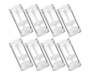 VICASKY 8pcs 30ml Plastic Twist-Up Tubes Empty Refillable Bottles for DIY Deodorant Balm Lipstick with Screw Cap, Portable Cosmetic Containers for Travel and Personal Care