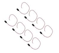 VICASKY 8Pcs 9V Battery Clip with I-Type Hard Plastic Buckle Adapter and 300Mm Wire Cable Connector for Pickup Box Projects