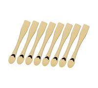 VICASKY 8pcs Abs Skincare Spatulas and Makeup Scoops Set, Tiny Facial Cream and Lotion Spoons for Cosmetic Application, Skin Care Tools Suitable for Beauty Routine and Cream Jar Use