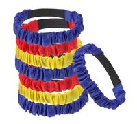 VICASKY 8pcs Adjustable Three Legged Race Bands with High Strength Elastic Straps for Outdoor Teamwork Games Supple Leg Harness for Balance Coordination Skill Development in Family Sports