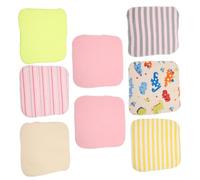 VICASKY 8pcs Baby Cotton Face Towels Soft and Comfortable Touch Washcloths with Easy Water Absorption Assorted Colours Suitable for Baby Face Washing Bathing and Everyday Use Random Color