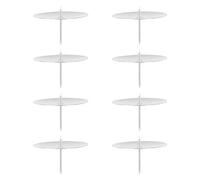 VICASKY 8pcs Candle Holder Plate with Spike 6cm Advent Candle Plate Metal Candles Studs For Christmas Wreath Decorations Accessories for Home Use