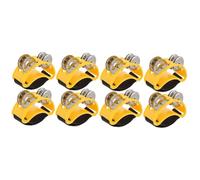 VICASKY 8pcs Dual-row Foot Tambourine Tiny Bells Easy to Operate Musical Foot Bell Shaker for Adults Rhythm Percussion Instrument
