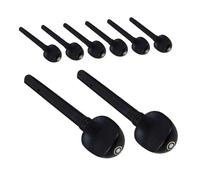 VICASKY 8PCS Ebony Violin Tuning Pegs Professional Wooden String Pegs Replacement Parts for Various Violin Models Fiddle Accessories for Musicians and Beginners