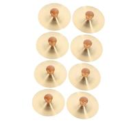 VICASKY 8pcs Finger Cymbals for Boy Girl Solid Belly Dancing Cymbals and Safe Musical Instrument for Dance and Music Education Crisp Sound for Hearing Development