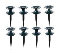 VICASKY 8pcs Garden Hose Guide Rollers with Spike for Lawn and Flower Bed Protection Plastic Water Pipe Guard for Outdoor Use Prevent Kinks and Hose Damage