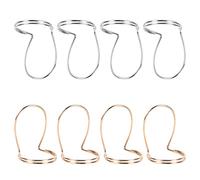 VICASKY 8Pcs Guitar Finger Plectrum Metal Ring Picks for Folk and Classical Guitar Lightweight Creative Design Thumb and Index Finger Caps for Practice and Collection