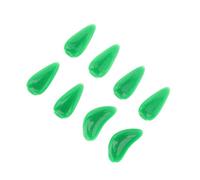 VICASKY 8pcs Guzheng Finger Picks for Adults Durable Double-arc Design for Enhanced Performance Creative Guzheng Practice Tools Dark Green Essential String Instrument Accessories