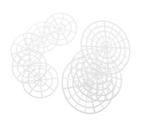 VICASKY 8pcs Mason Jar Fermenter Press Weights with Plastic Mesh Plates and Handles for Wide Mouth Fermenting Jars Corrosion Resistant for Sauerkraut Kimchi Vegetable and Fruit