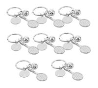 VICASKY 8pcs Mini Tennis Racket Keychain with Ball Charm Zinc Alloy Sports Keyring for Athletes and Enthusiasts Lightweight Tennis Pendant Bag and Key Holder Accessories