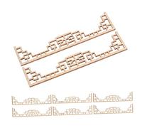 VICASKY 8pcs Miniature Chinese Style Wood Screen Model for Dollhouse Living Decorative Sand Table Accessories Easy to Assemble Craft Kit Architectural Dollhouse Furniture