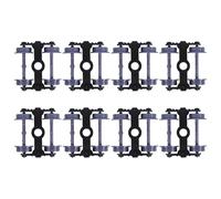 VICASKY 8pcs Model Train Wheels for Toy Train Plastic DIY Wheels for Boys and Girls Compatible Toy Railway Systems and Craft Projects