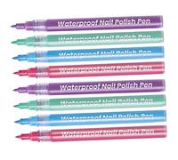 VICASKY 8Pcs Nail Art Pens for Nail Design Dotting and Liner Tools Application for Manicure and Decoration