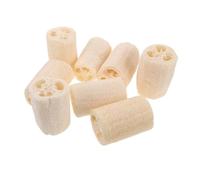 VICASKY 8pcs Natural Loofah Scrubber Sponges for Bath and Kitchen Ergonomic Grip Exfoliating Body and Dish Cleaning Quick-Dry Odor-Resistant Organic Loofah Pads for Face Back Pots and Pans