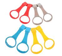VICASKY 8pcs Playpen Pull Up Handles Rings Multicolor Crib Pull Up Aids for Independent Standing Walking Skills Development Visual Stimulation Training Tool for Newborn Exercise