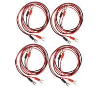 VICASKY 8pcs Record Player Ground Wire Cable Insulated Test Leads for Buzzing Hum Reduction Easy to Use and Store