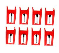 VICASKY 8pcs Replacement Record Player Needle Stylus for Turntable Phonograph Vinyl Player Gentle Vinyl with Broad Compatibility Sound and Record Protection
