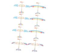 VICASKY 8pcs Rubber Band Powered Glider Plane Outdoor Flying Model Aeroplanes Educational Small Racing Aircraft Kits for Party Favors