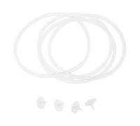 VICASKY 8pcs Silicone Gasket Seal Replacement Set for Japanese Lunch Boxes - Food Safe Round Seal Rings 11cm Outer 10cm Inner with 1.6cm Vent Plugs - Leakproof for Meal Prep and Travel