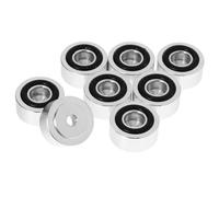 VICASKY 8pcs Speaker Pad Aluminum Alloy Floor Pads Lightweight Anti-vibration Feet for Amplifier Cabinet Audio Accessories