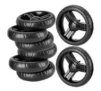 VICASKY 8pcs Stroller Casters Fixed Wheels for Pushchair Pram Boy Girl Chair Boy Girl Carrier Eva Wheel Attachment Repair Part