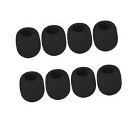 VICASKY 8pcs Thick Microphone Windscreen Covers Black Sponge Cushions Microphone Pop Filter Set for Studio and Live Performance