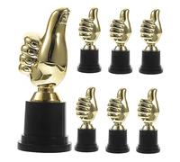 VICASKY 8Pcs Thumb Trophy Gold Plastic Award for Football Soccer Dance Competitions Unisex Party Favor Kindergarten Games and Celebration Decorations